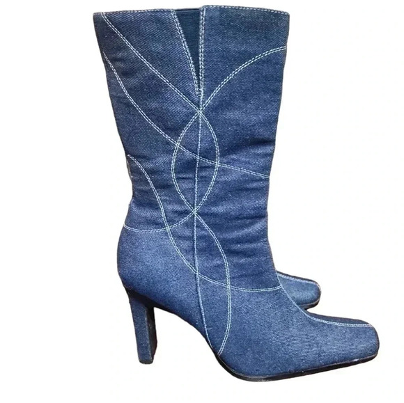 Paprika  Y2k Women's denim boots. Size 8 - Picture 2 of 10